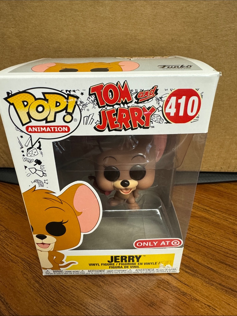 Funko Pop! Tom and Jerry 410 Jerry Vinyl Figure - Brown, Tan, Pink